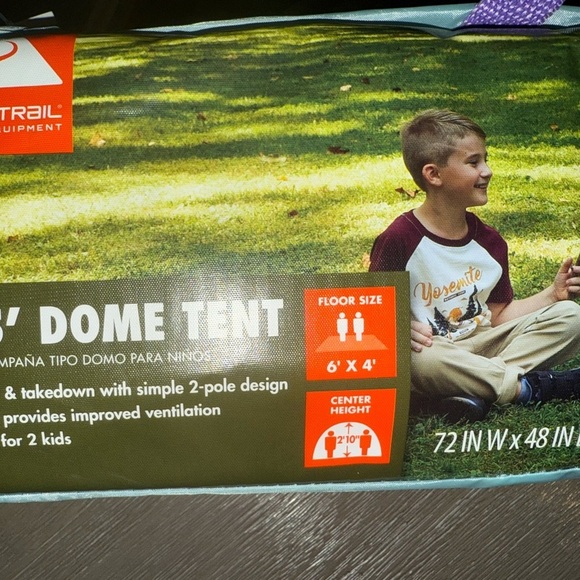 Ozark trail Kids Dome Tent - Purple and Blue NEW - Picture 2 of 3